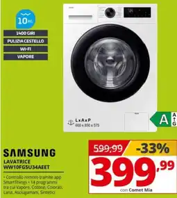 Comet Samsung lavatrice offerta