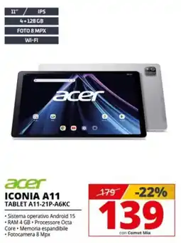 Comet Acer Iconia A11 offerta