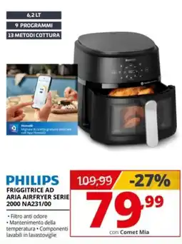 Comet Philips friggitrice ad aria airfryer serie 2000 offerta