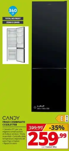 Comet Candy frigo combinato offerta