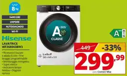 Comet Hisense lavatrice offerta