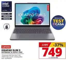 Comet Lenovo IDEAPAD SLIM 3 offerta
