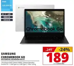 Comet Samsung Chromebook Go offerta
