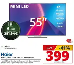Comet Haier MINI LED TV SERIE M90 55" offerta