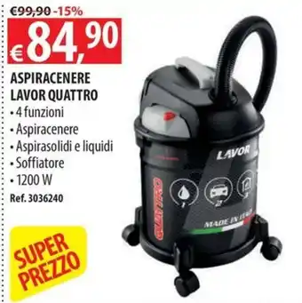 Aspiracenere Lavor Quattro