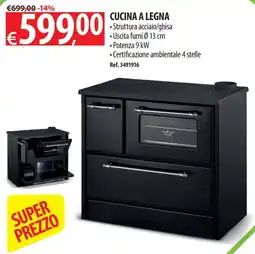 Ecobrico Cucina a legna offerta