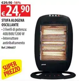 Ecobrico Stufa alogena oscillante offerta