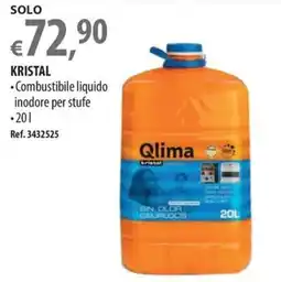 Ecobrico Kristal combustibile liquido inodore per stufe offerta