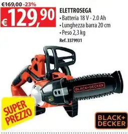 Ecobrico Elettrosegna Black+Decker offerta
