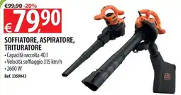 Ecobrico Soffiatore, aspiratore, trituratore Black & Decker offerta