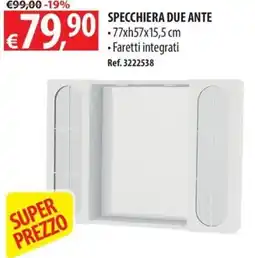 Ecobrico Specchiera due ante offerta