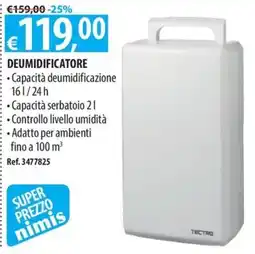 Ecobrico Deumidificatore Tectro offerta