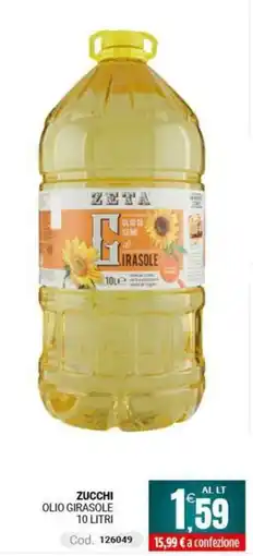 Centro Cash Zucchi olio girasole offerta