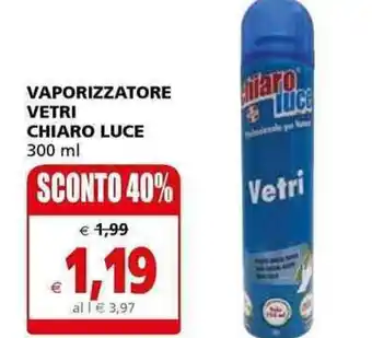 Chiaro Luce Vaporizzatore Vetri 300 ml