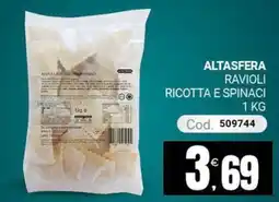 Centro Cash Altasfera ravioli ricotta e spinaci offerta