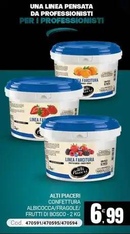 Centro Cash Alti Piaceri confettura albicocca/fragole/frutti di bosco offerta