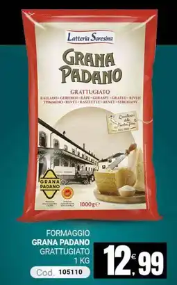 Centro Cash Grana Padano grattugiato offerta