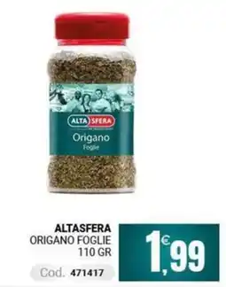 Centro Cash AltaSfera Origano Foglie offerta