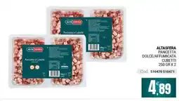 Centro Cash Alta Sfera Pancetta Dolce/Affumicata Cubetti offerta