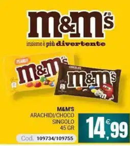Centro Cash M&M'S ARACHIDI/CHOCO offerta