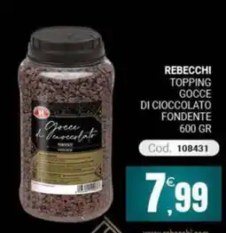 Centro Cash Rebecchi Gocce di Cioccolato Fondente offerta