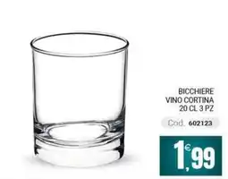 Centro Cash Bicchiere vino cortina offerta