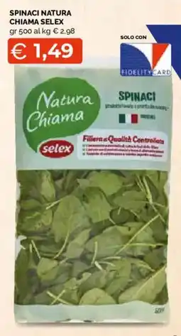 Mercatò Local Spinaci Natura Chiama Selex offerta