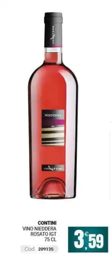 Centro Cash Contini Vino Nieddera Rosato IGT offerta