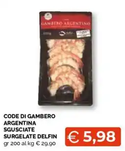 Mercatò Local Code di gambero argentina sgusciate surgelate delfin offerta