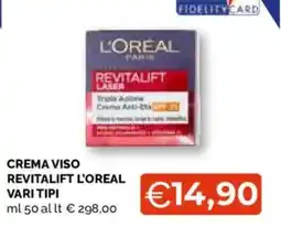 Mercatò Local Crema viso Revitalift L'Oréal offerta
