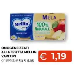 Mercatò Local Omogeneizzati alla frutta Mellin offerta