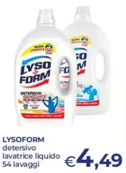 Pilato Lysoform detersivo lavatrice liquido offerta