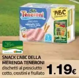 Superconti Snack l'abc della merenda teneroni offerta