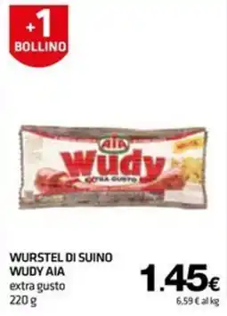 Superconti Wurstel di suino Wudy Aia extra gusto offerta