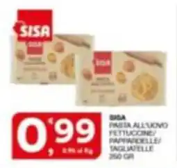 Quick Sisa Sisa pasta all'uovo offerta