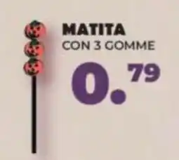 Amashop Matita con 3 gomme offerta