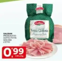 Quick Sisa Galbani Prosciutto Cotto Fetta Golosa offerta