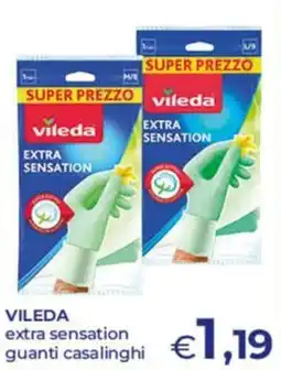 Pilato Vileda extra sensation guanti casalinghi offerta