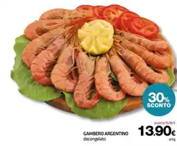 Superconti Gambero argentino decongelato offerta