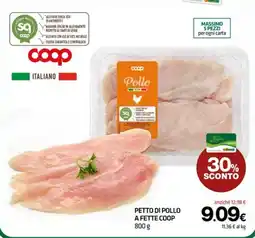 Superconti Petto di pollo a fette Coop offerta
