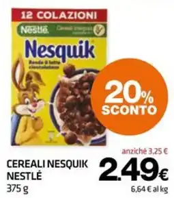 Superconti Cereali Nesquik Nestlé offerta