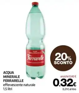 Superconti Acqua minerale Ferrarelle effervescente naturale offerta