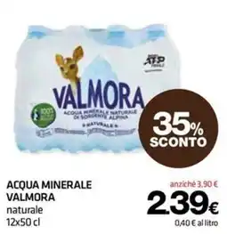 Superconti Acqua minerale Valmora naturale offerta
