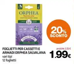 Superconti Foglietti per cassetti e armadi Orphea Salvalana offerta