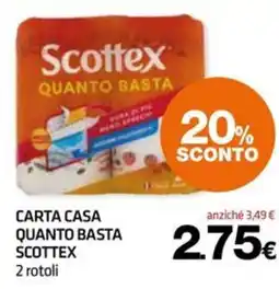 Superconti Carta casa quanto basta scottex offerta