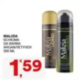 Quick Sisa Malizia uomo schiuma da barba argan/vetyver offerta