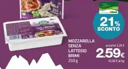 Superconti Mozzarella senza lattosio Brimi offerta