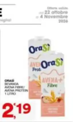 Quick Sisa OraSi bevanda avena fibre/avena protein offerta