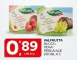 Quick Sisa Valfrutta succo pera pesca/ace offerta