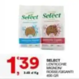 Quick Sisa Select Lenticchie Mignon Rosse/Giganti offerta